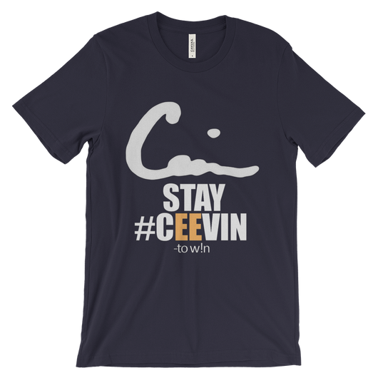 Stay #CEEVIN Tee [navy blue] - Ceevin 100 Shop