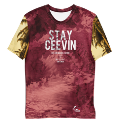 Stay CEEVIN Crewneck Tee (Blush)