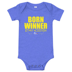 'Born Winner' Baby short sleeve one piece