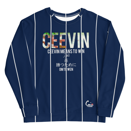 CEEVIN Foreign Crewneck | Blue Striped