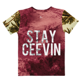 Stay CEEVIN Women's Crewneck Tee (Blush)