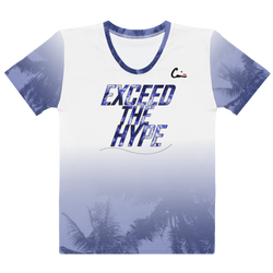 'Exceed The Hype' (Blue/White) Women's Tee