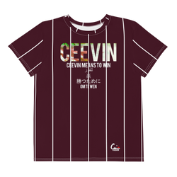 CEEVIN Foreign Crewneck (Youth) | Aubergine Striped