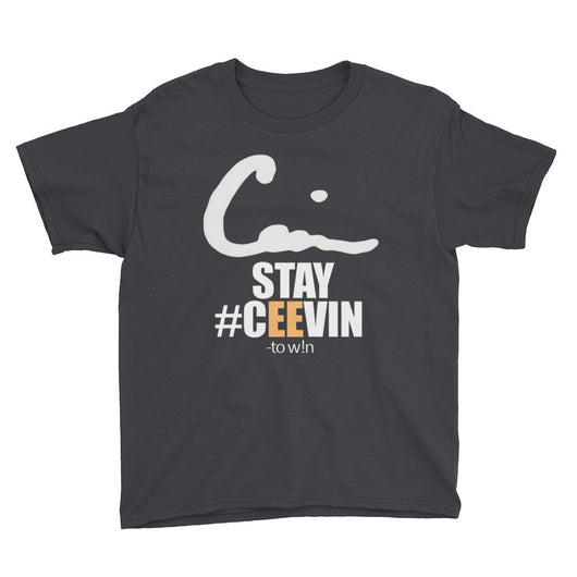 Youth Short Sleeve Stay #CEEVIN T-Shirt - Ceevin 100 Shop