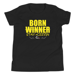 Born Winner Youth Short Sleeve T-Shirt - Ceevin 100 Shop
