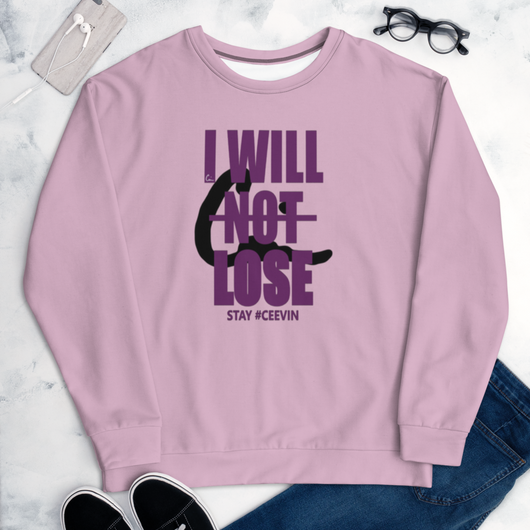 I Will Not Lose Sweatshirt (Pink)