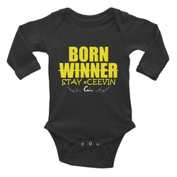 Infant Long Sleeve CEEVIN Bodysuit [BLACK] - Ceevin 100 Shop